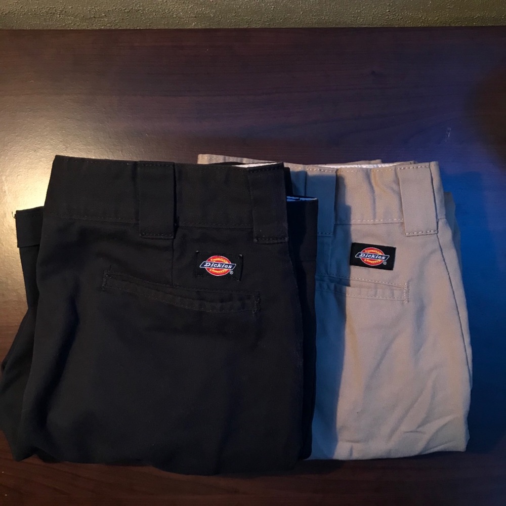 Two pairs of dickies cargo pants